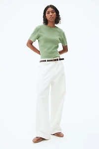 Fine-Knit T-Shirt