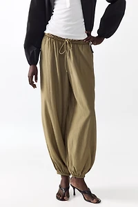 Balloon Pants with Drawstring