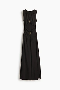 Robe maxi découpée