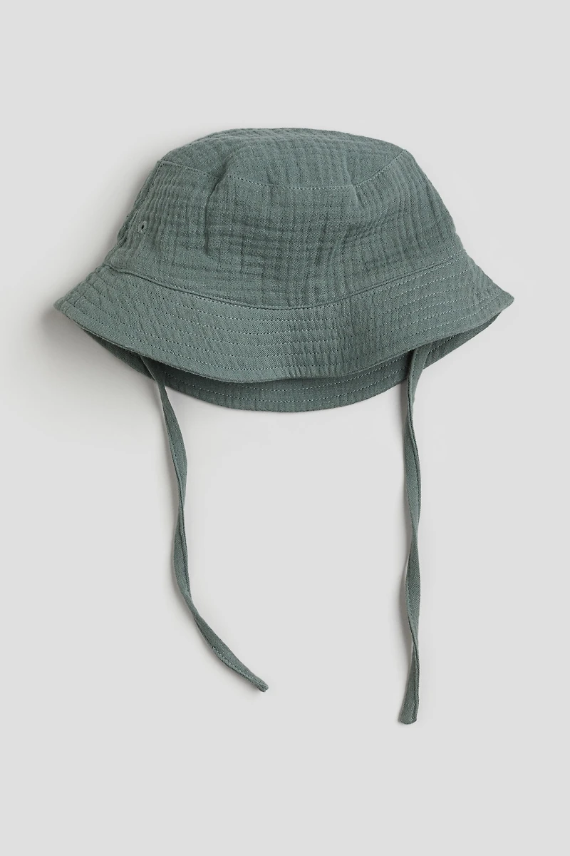 Cotton Muslin Bucket Hat