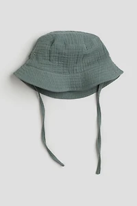 Cotton Muslin Bucket Hat