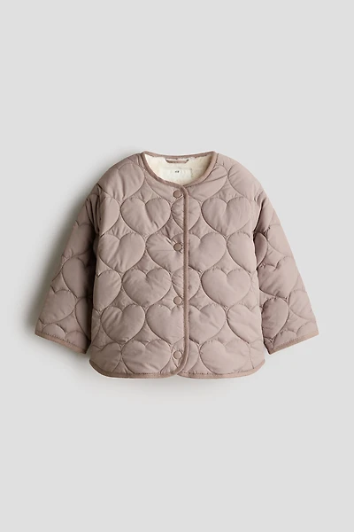 Pile-Lined Quilted Jacket