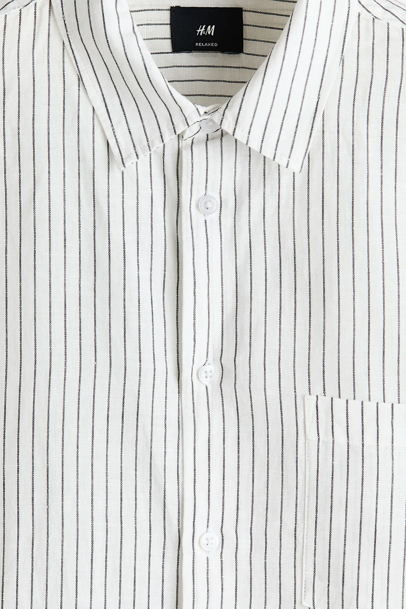 Relaxed-Fit Linen-Blend Shirt