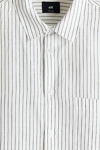 Relaxed-Fit Linen-Blend Shirt