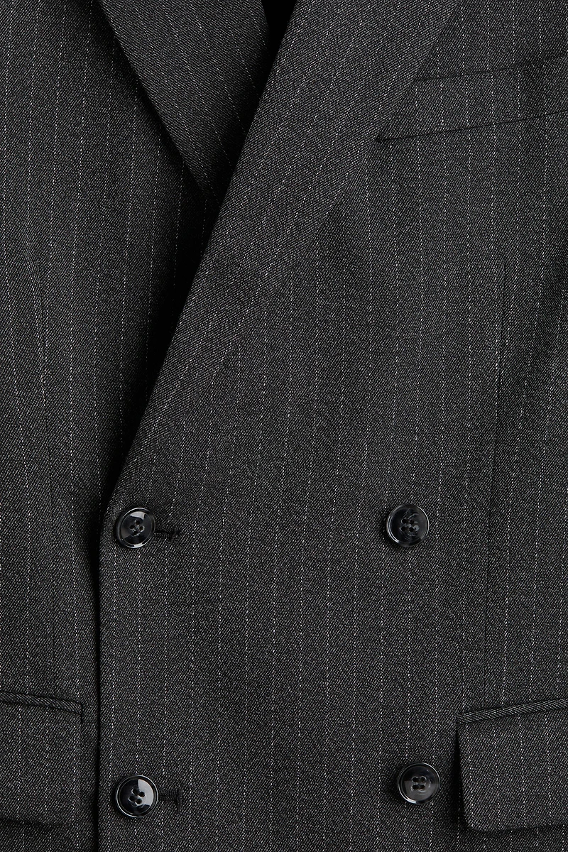 Relaxed-Fit Double-Breasted Jacket