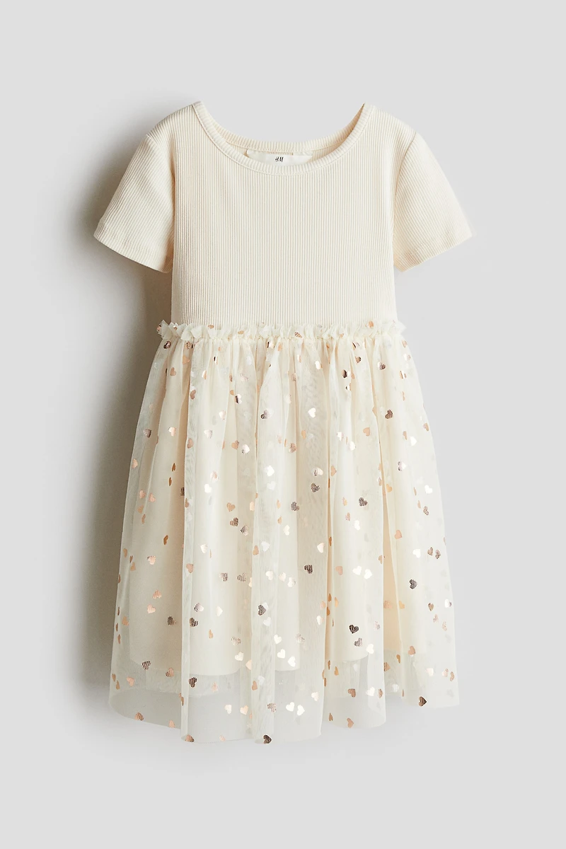 Dress with Tulle Skirt