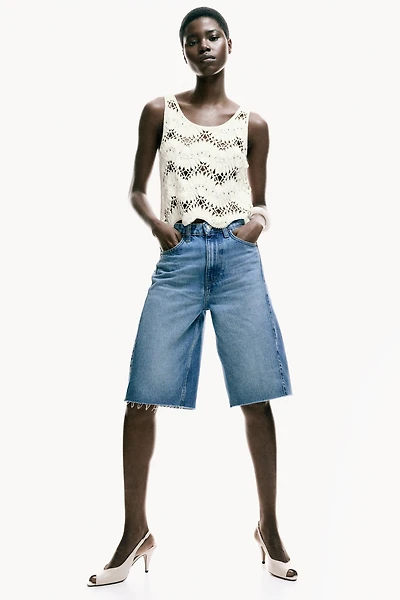 Crochet-Look Top