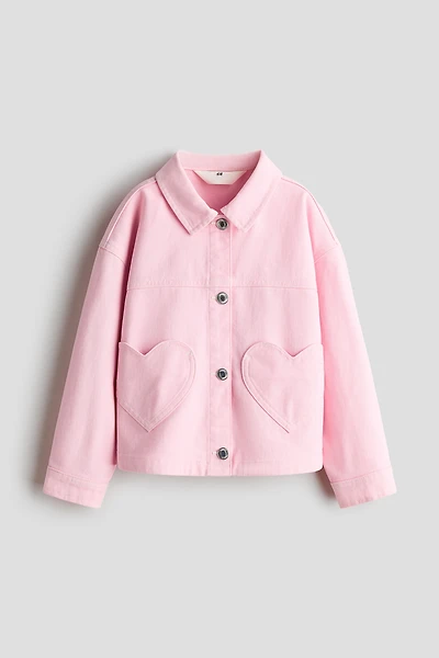 Veste en sergé avec poches cœur