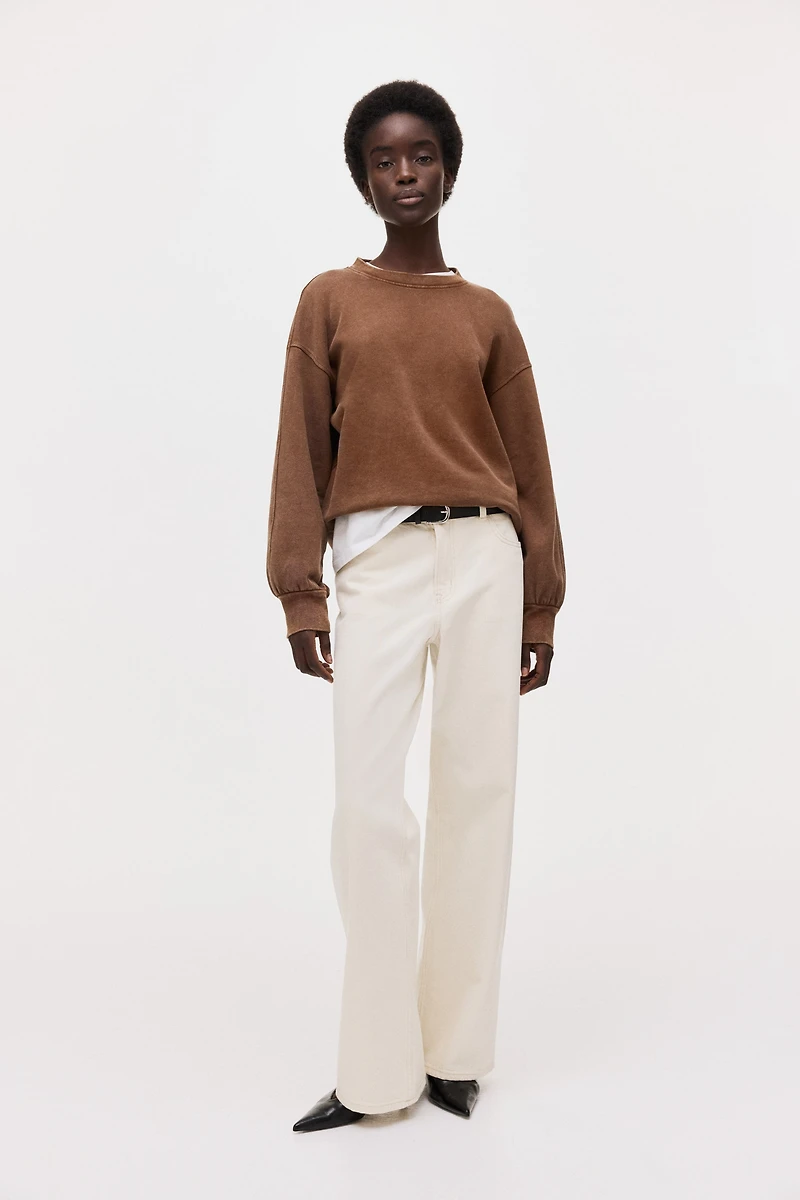 Washed-Look Sweatshirt