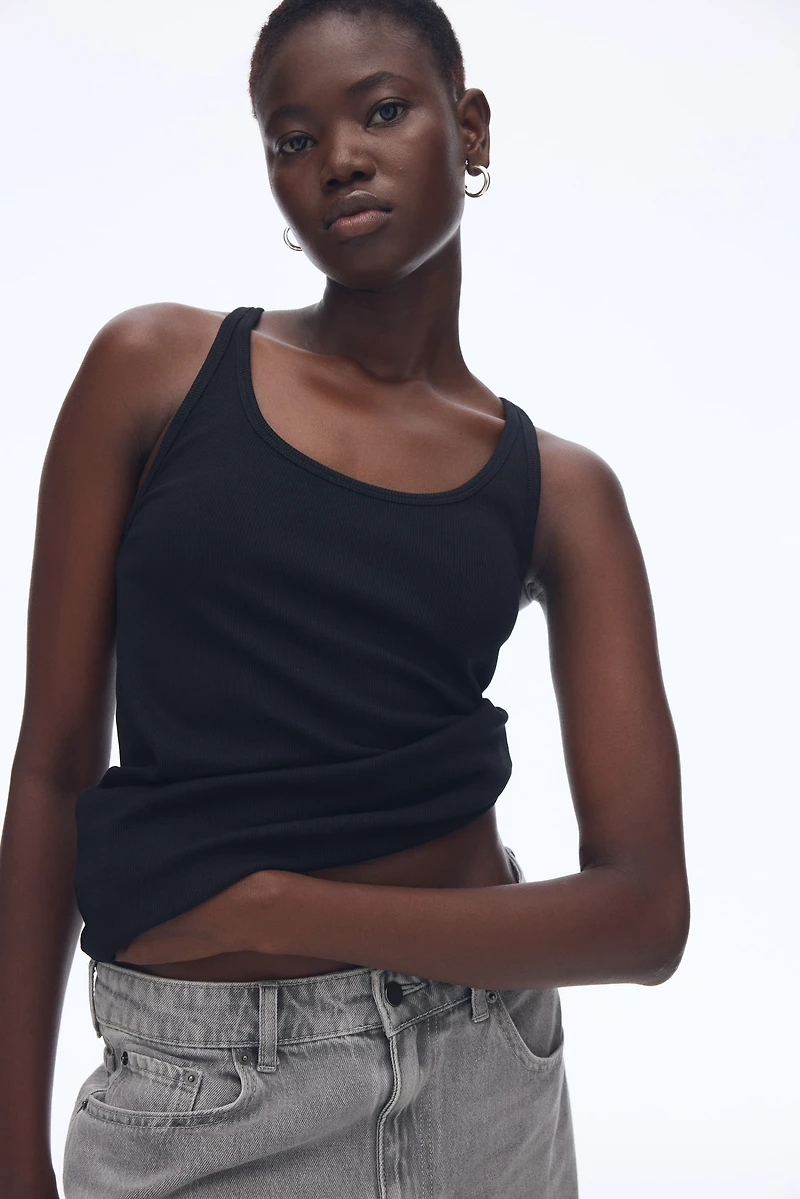 Rib-Knit Tank Top