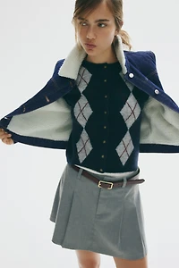 Veste sans manches double face en denim