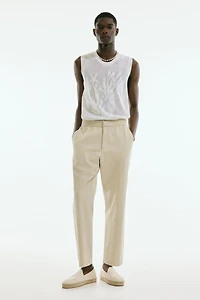 Relaxed-Fit Wool-Blend Twill Pants