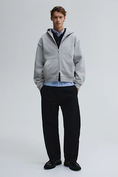 Boxy Loose-Fit Hooded Jacket