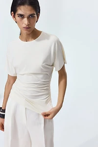 Draped Jersey Top