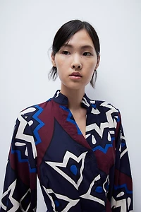 Shirt Dress with Tapered Waist
