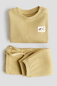 2-Piece Waffled Cotton Set