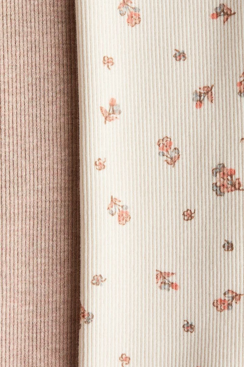 2-Pack Ribbed Cotton Leggings