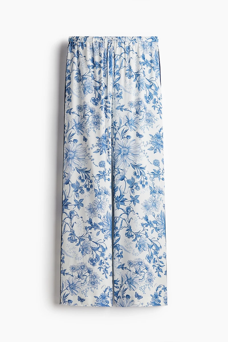 Crêpe Pants with Drawstring