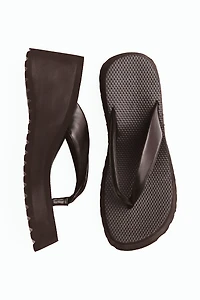 Wedge-Heeled Flip-Flops