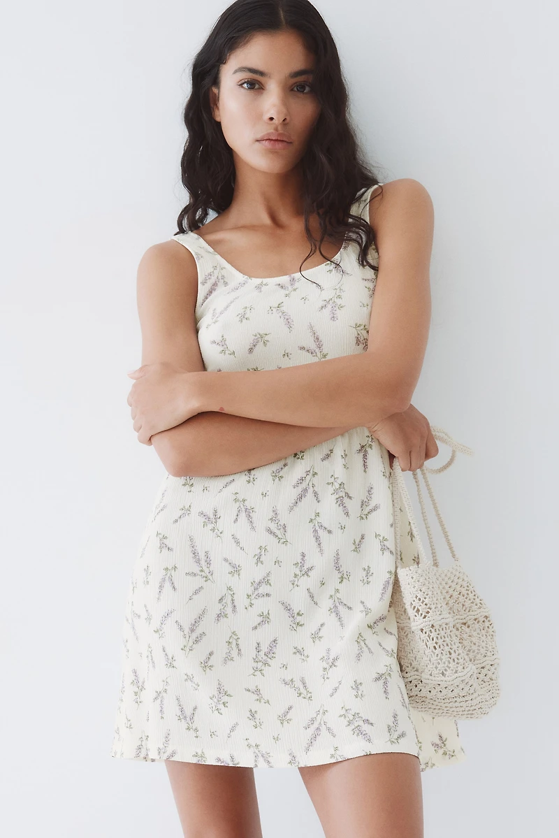 Crinkled Jersey Dress