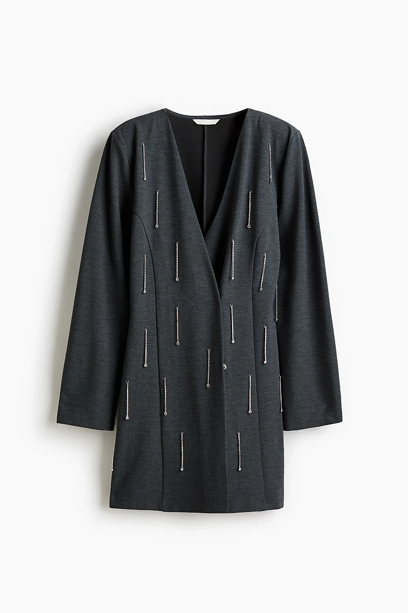 Rhinestone-Embellished Dress