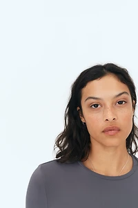Long-sleeved Microfiber Top