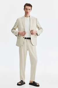 Regular-Fit Linen-Blend Jacket