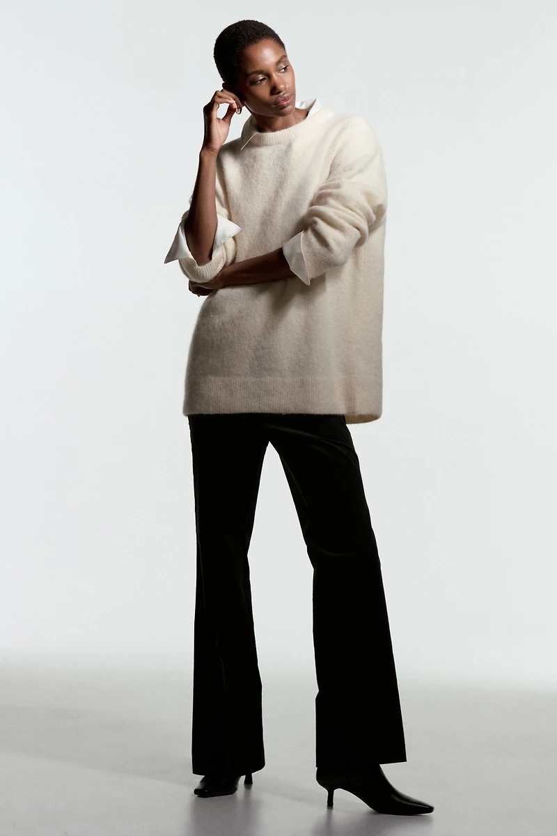 Chandail ample en mélange d'alpaga