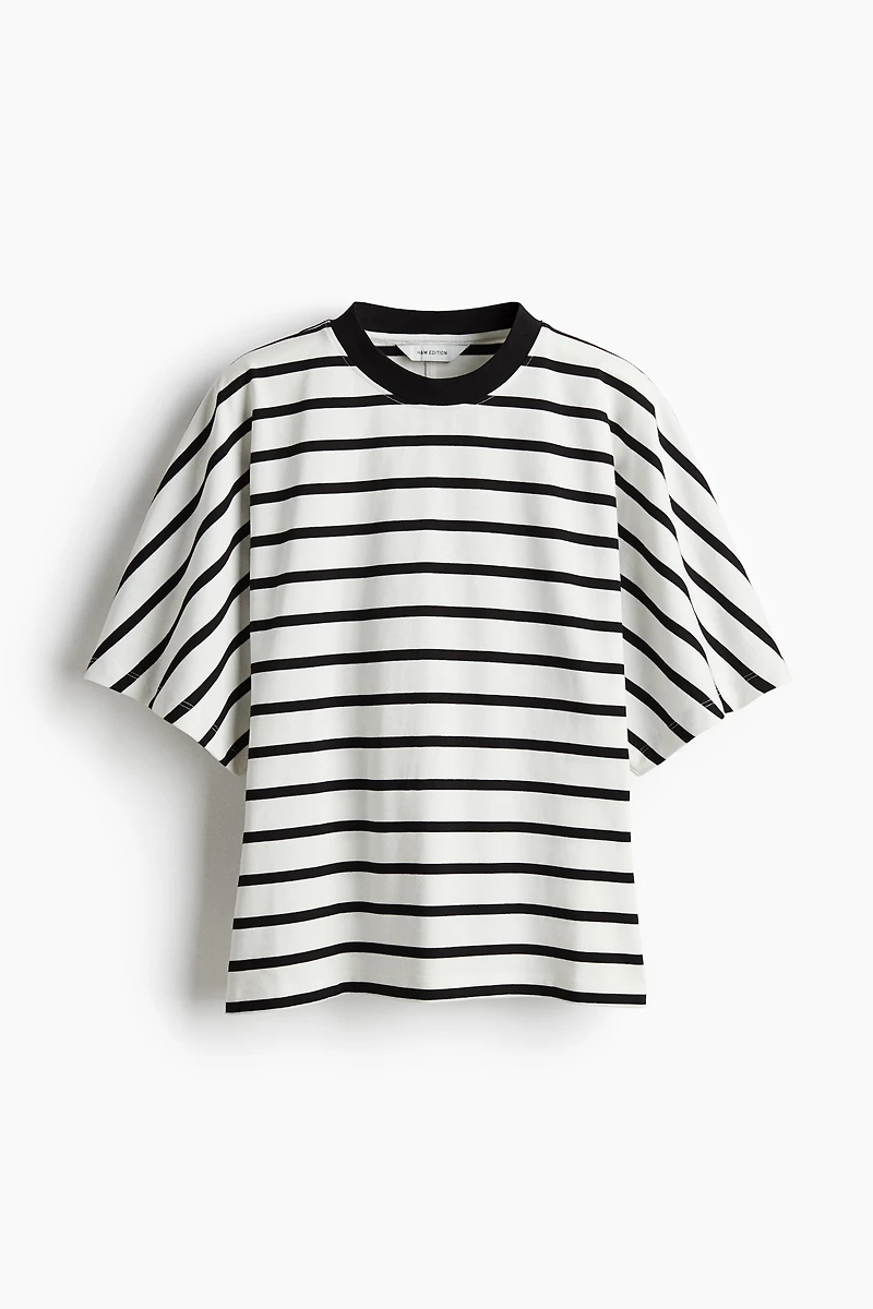 Defined-Waist Cotton T-Shirt
