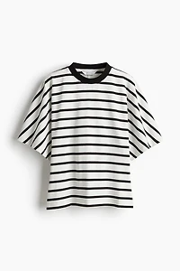 Defined-Waist Cotton T-Shirt