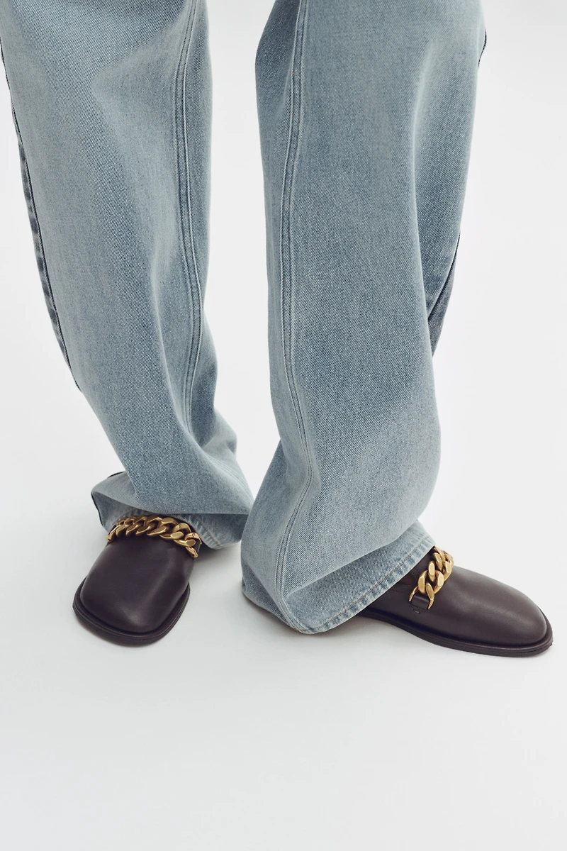 Chain-Detail Loafers