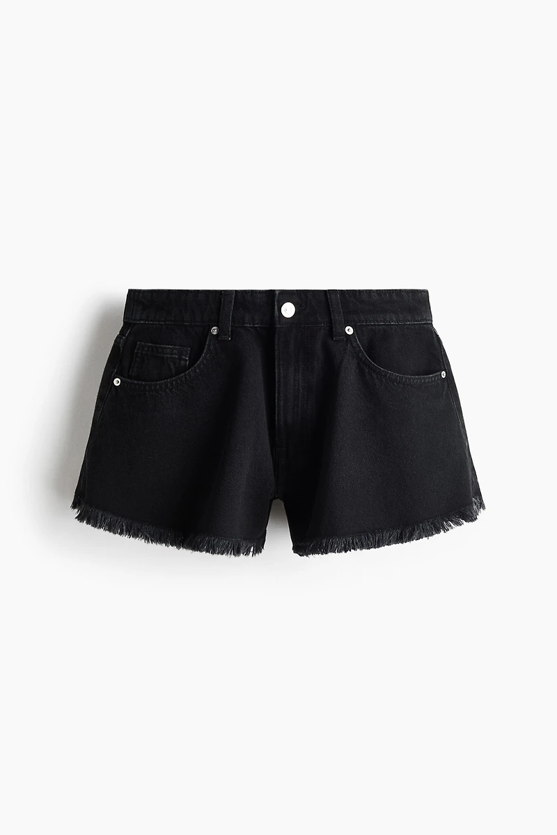 Frayed Denim Shorts