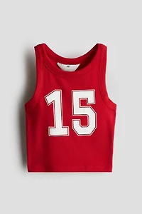 Printed Cotton Tank Top