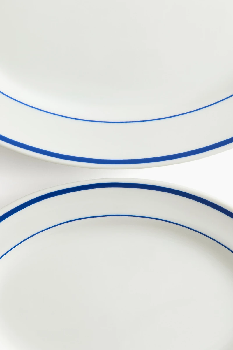 2-Pack Porcelain Serving Plates