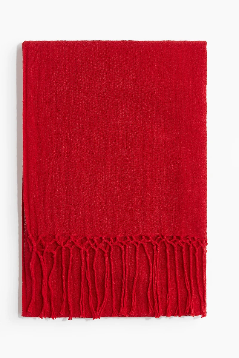 Linen-blend Shawl