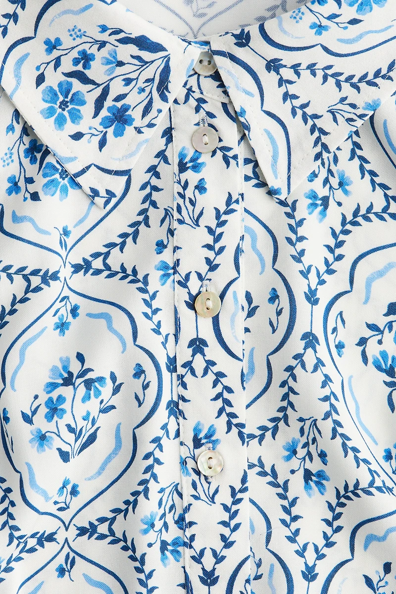 Tie-belt Shirt Dress