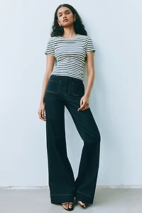 Rhinestone-Embellished T-Shirt