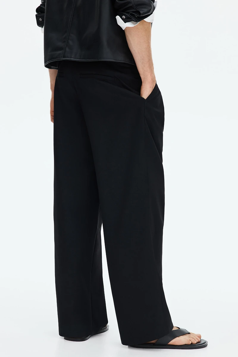 Loose-Fit Wide-Leg Tailored Pants