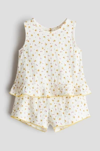 2-Piece Crinkled Cotton Set