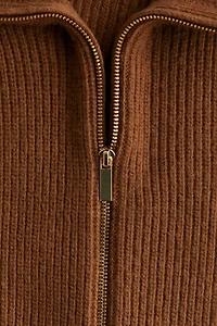 Cardigan with Zipper