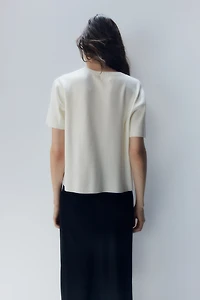 T-shirt en tricot fin