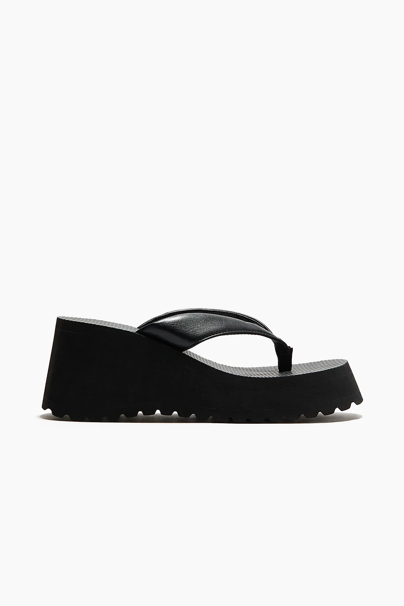 Wedge-Heeled Flip-Flops