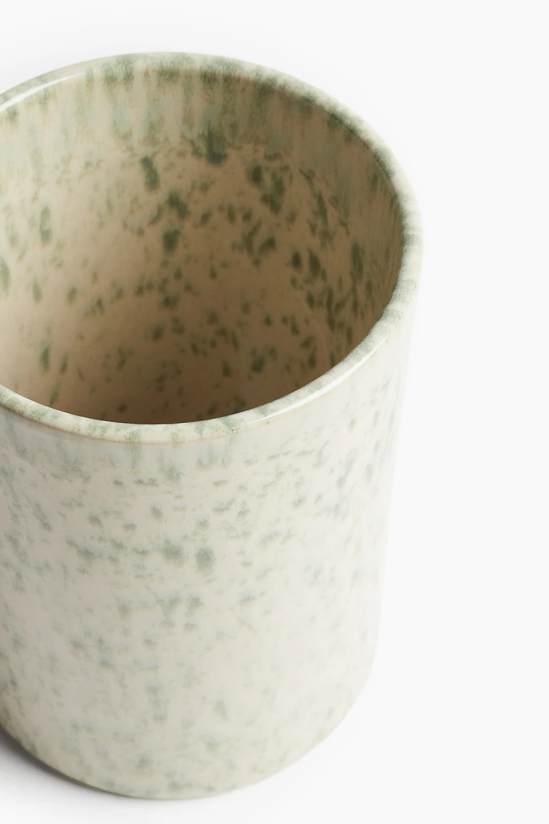 Stoneware utensil holder