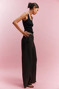 Wide-Leg Dress Pants
