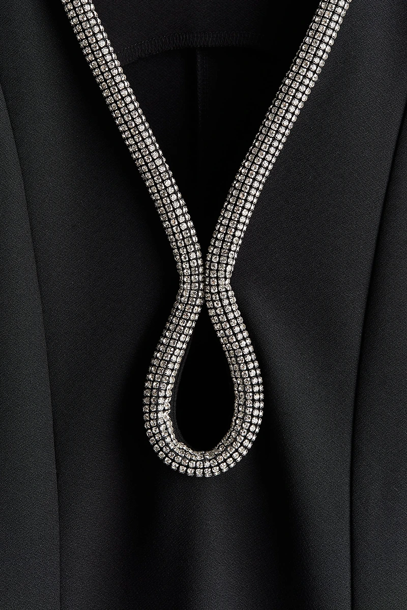 Robe avec détail à strass