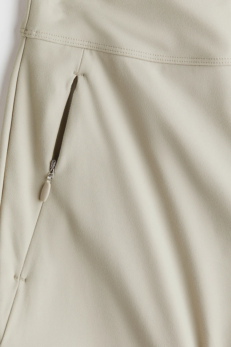 Four-Way Stretch Wide-Cut Pants