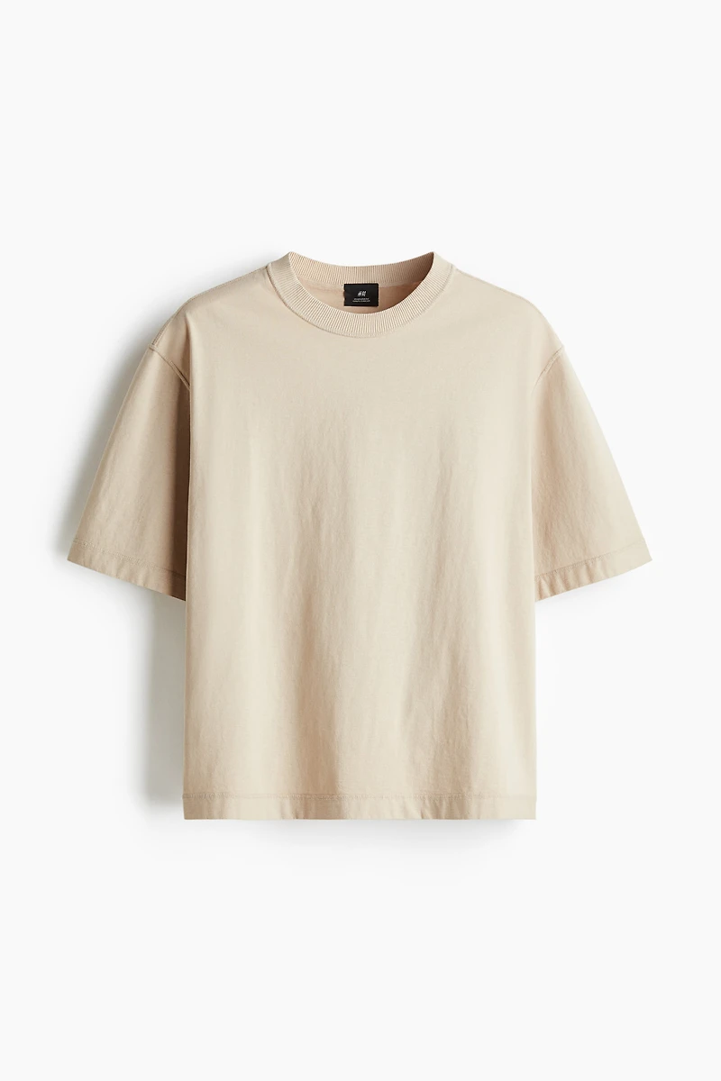 T-shirt délavé Coupe Carrée