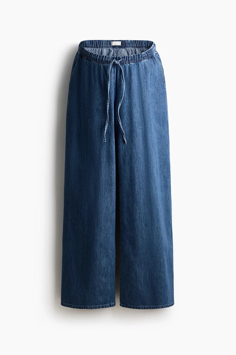 MAMA Denim Drawstring Pants