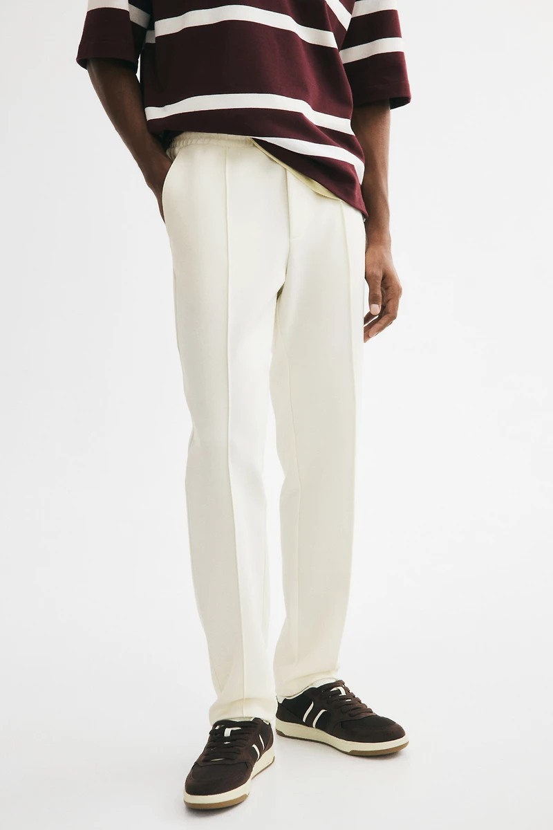 Regular-Fit Interlock Crease-Front Joggers