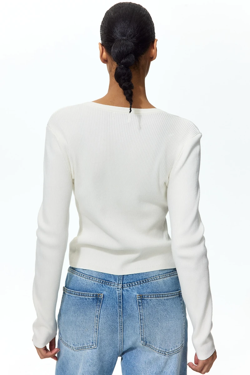 Ribbed Cardigan